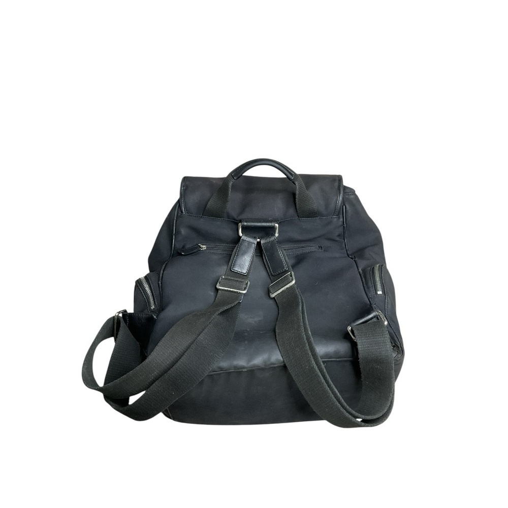 Coach Black Nylon Backpack Leather Trim Vintage - Picture 10 of 11